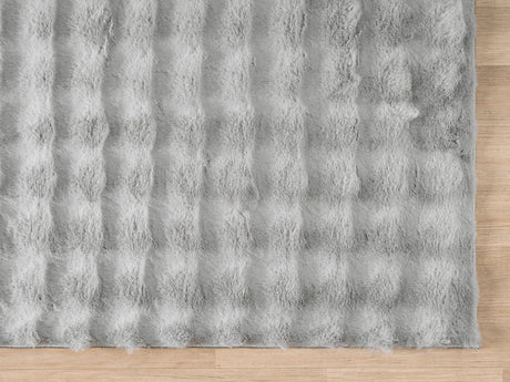 United Weavers Lavish Bubble Lush Silver Rug - angle view