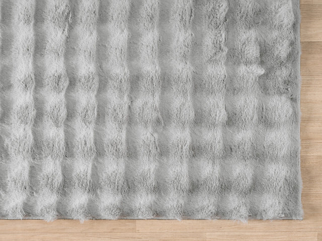 United Weavers Lavish Bubble Lush Silver Rug - angle view