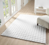 United Weavers Lavish Bubble Lush White Rug - room scene