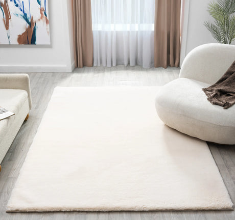 United Weavers Lavish Solid United Weavers Lavish Solid Plush Beige Rug - room scene