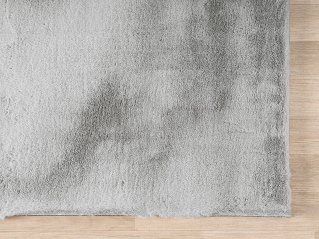 United Weavers Lavish Solid United Weavers Lavish Solid Plush Silver Rug - angle view