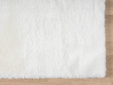 United Weavers Lavish Solid United Weavers Lavish Solid Plush White Rug - angle view