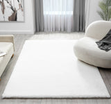 United Weavers Lavish Solid United Weavers Lavish Solid Plush White Rug - room scene
