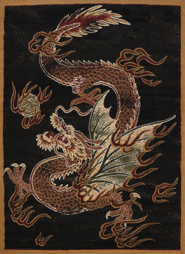 United Weavers Legends Dragon Luck Multi Rug - front view