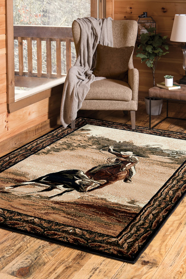 United Weavers Legends Roper Multi Rug - room scene