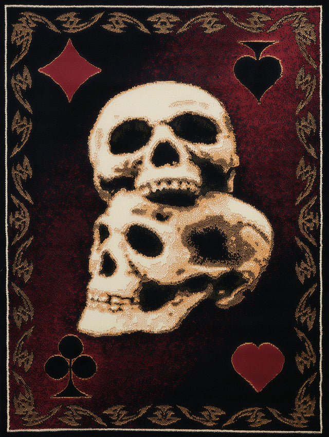 United Weavers Legends Skulls Multi Rug - front view