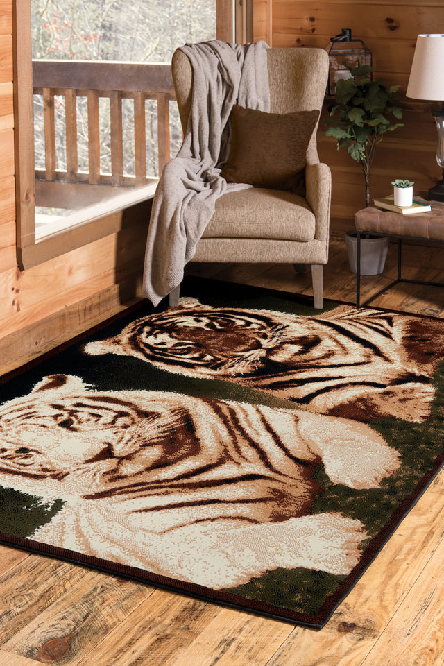 United Weavers Legends Tiger Colors Multi Rug - room scene
