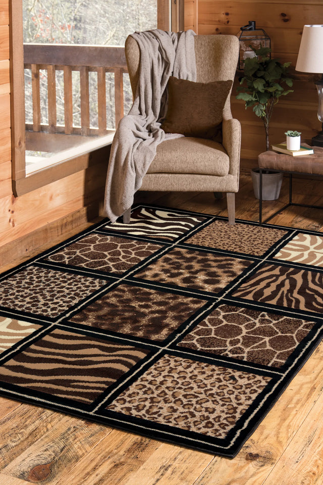 United Weavers Legends United Weavers Legends Safari Square Multi Rug - room scene