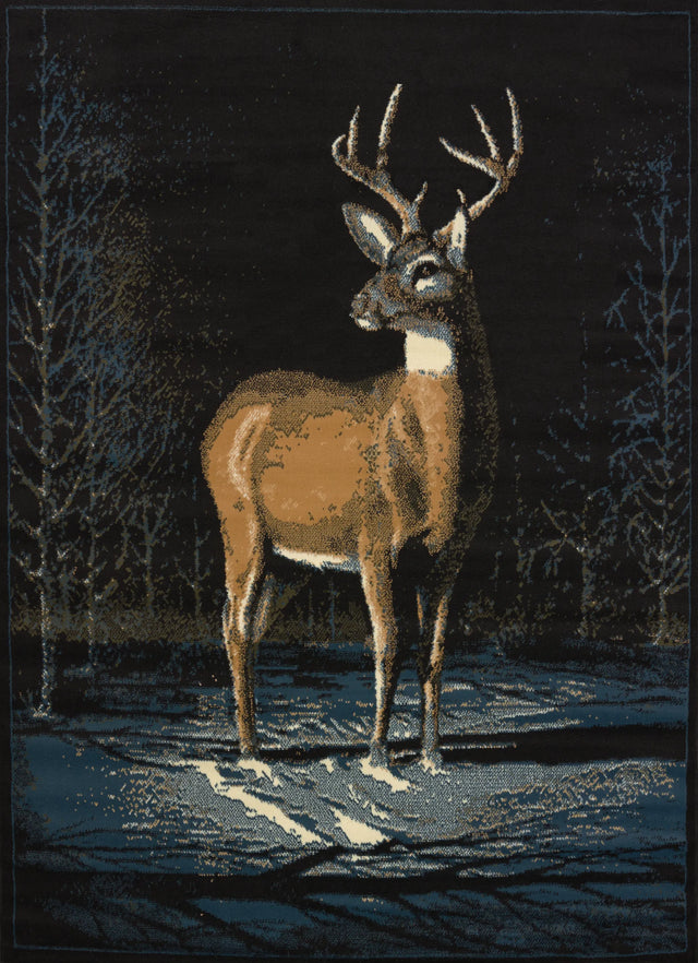 United Weavers Legends Winter Buck Multi Rug - front view