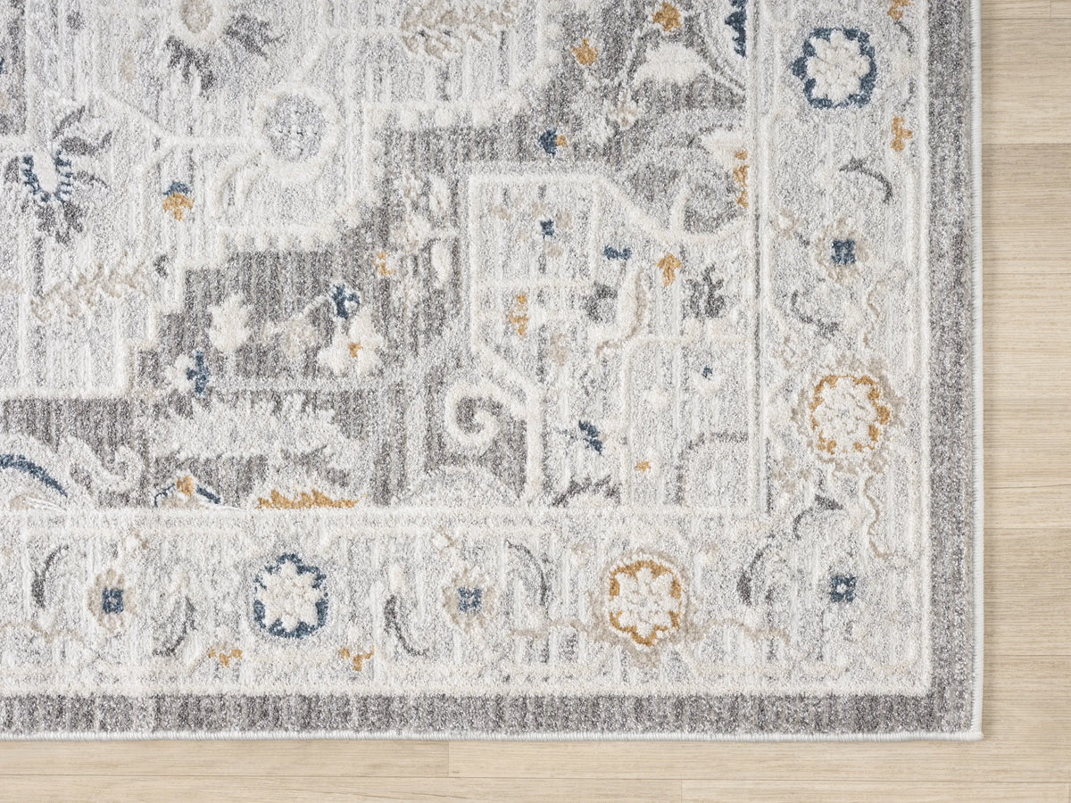 United Weavers Lexington Dakota Grey Rug - angle view