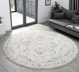 United Weavers Lexington Dakota Grey Rug - round room scene
