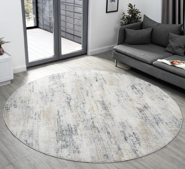 United Weavers Lexington Lady Grey Rug - round room scene