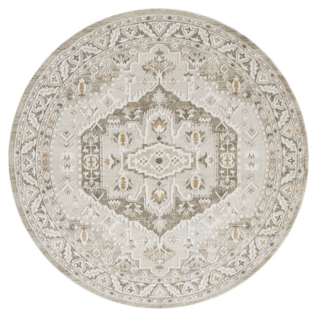 United Weavers Lexington Lily Beige Rug - round front view