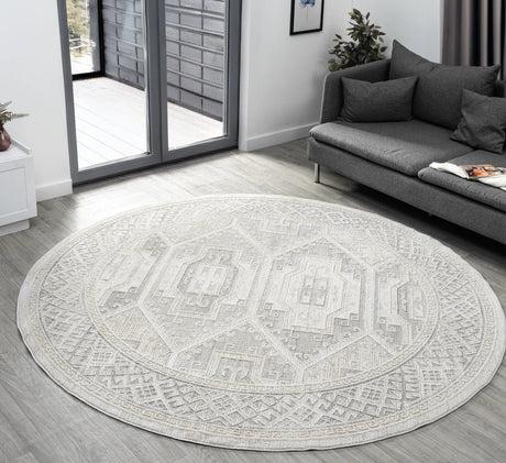 United Weavers Lexington Molly Beige Rug - round room scene