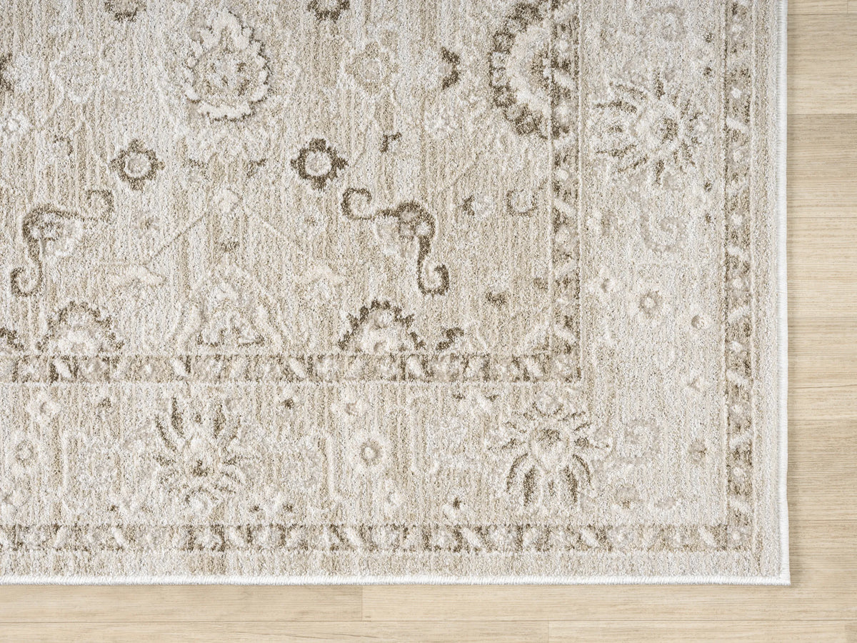 United Weavers Lexington Rosebud Brown Rug - angle view