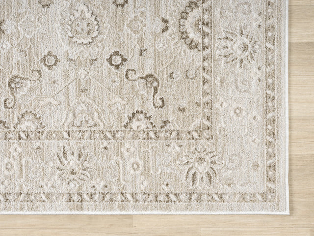 United Weavers Lexington Rosebud Brown Rug - angle view