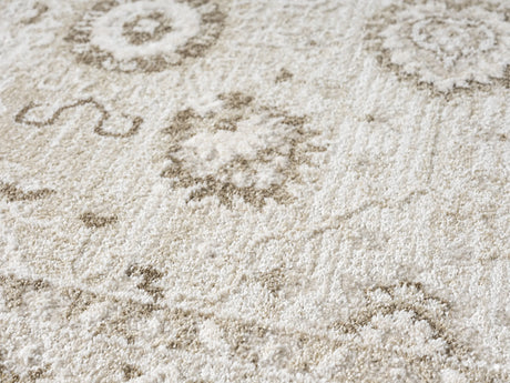 United Weavers Lexington Rosebud Brown Rug - close-up detail