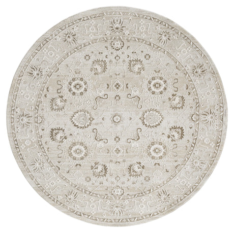 United Weavers Lexington Rosebud Brown Rug - round front view