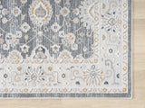 United Weavers Lexington Rosebud Grey Rug - angle view