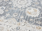 United Weavers Lexington Rosebud Grey Rug - close-up detail