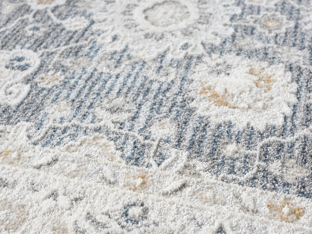United Weavers Lexington Rosebud Grey Rug - close-up detail