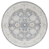 United Weavers Lexington Rosebud Grey Rug - round front view