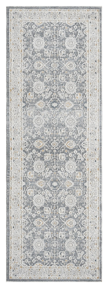 United Weavers Lexington Rosebud Grey Rug - runner front view