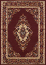 United Weavers Manhattan Cathedral Burgundy Rug - front view