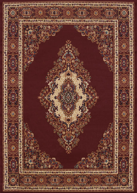 United Weavers Manhattan Cathedral Burgundy Rug - front view