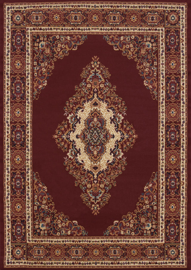 United Weavers Manhattan Cathedral Burgundy Rug - front view