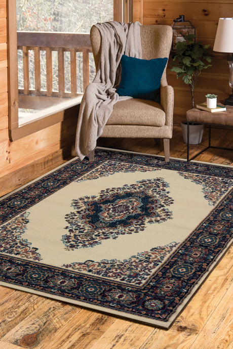 United Weavers Manhattan Cathedral Cream Rug - room scene