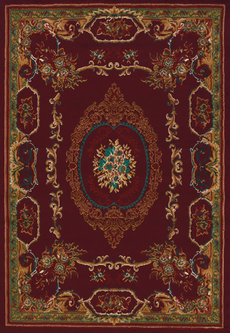 United Weavers Manhattan Lexington Burgundy Rug - front view