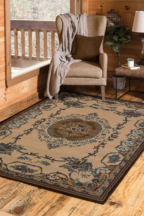 United Weavers Manhattan Lexington Light Blue Rug - room scene