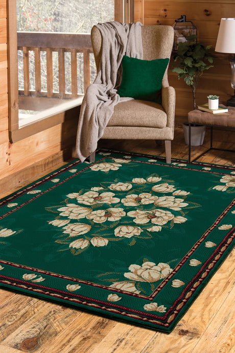 United Weavers Manhattan Magnolia Hunter Rug - room scene