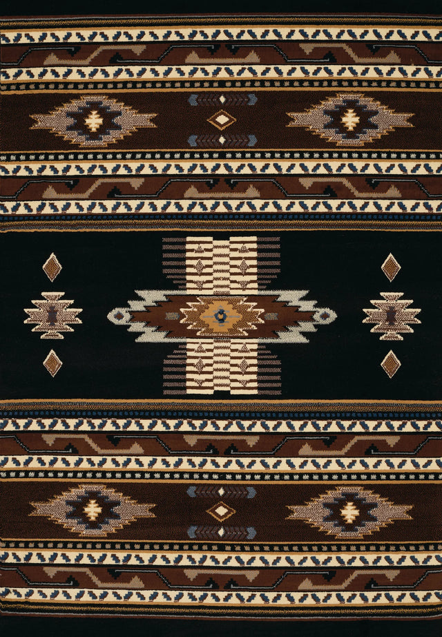 United Weavers Manhattan Phoenix Black Rug - front view
