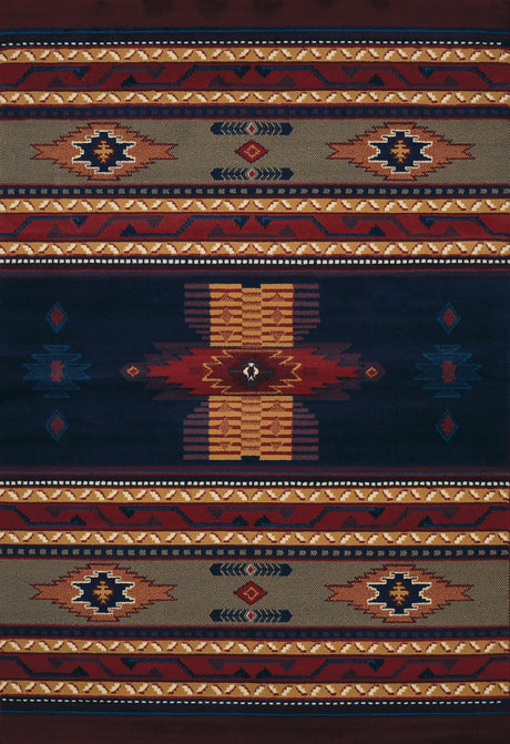 United Weavers Manhattan Phoenix Navy Rug - front view