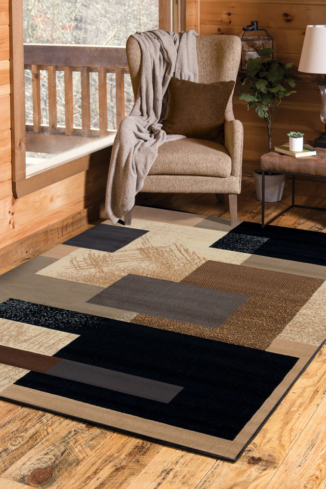 United Weavers Manhattan Soho Brown Rug - room scene