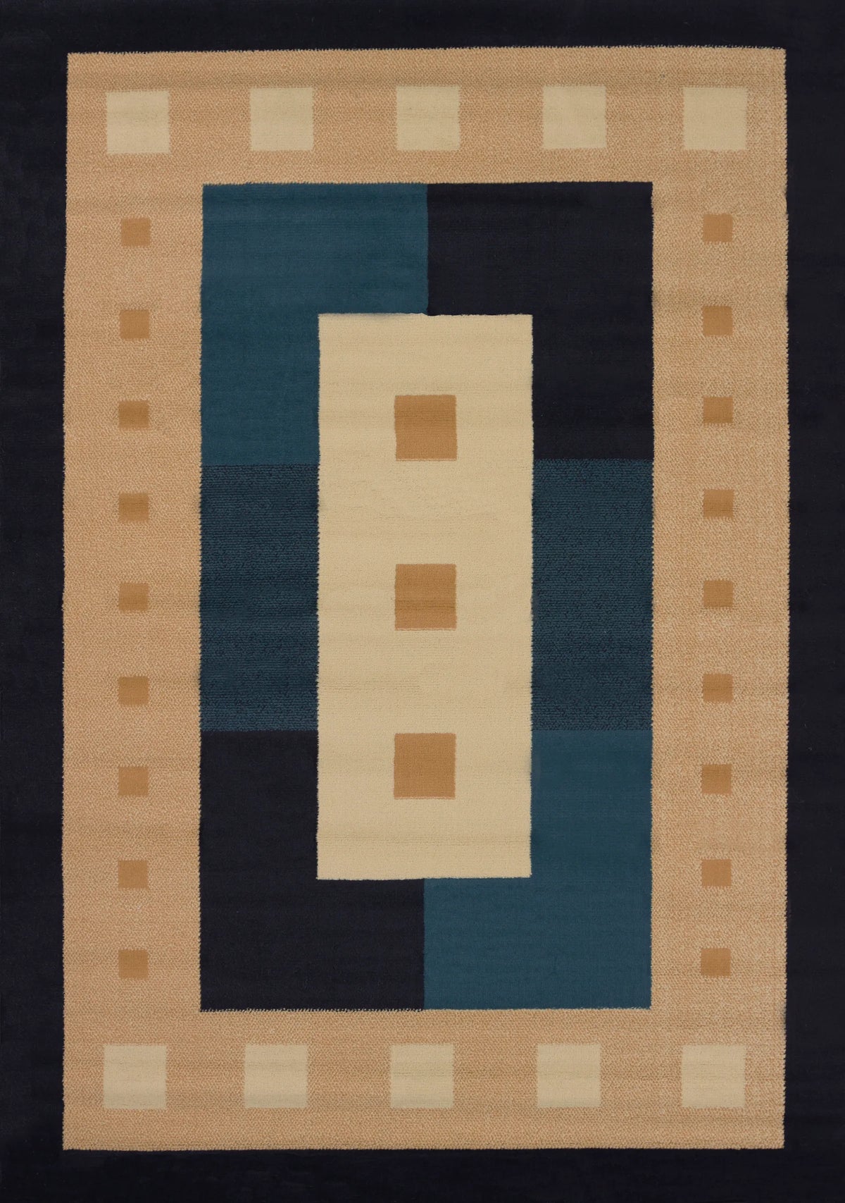 United Weavers Manhattan Time Square Navy Rug - front view
