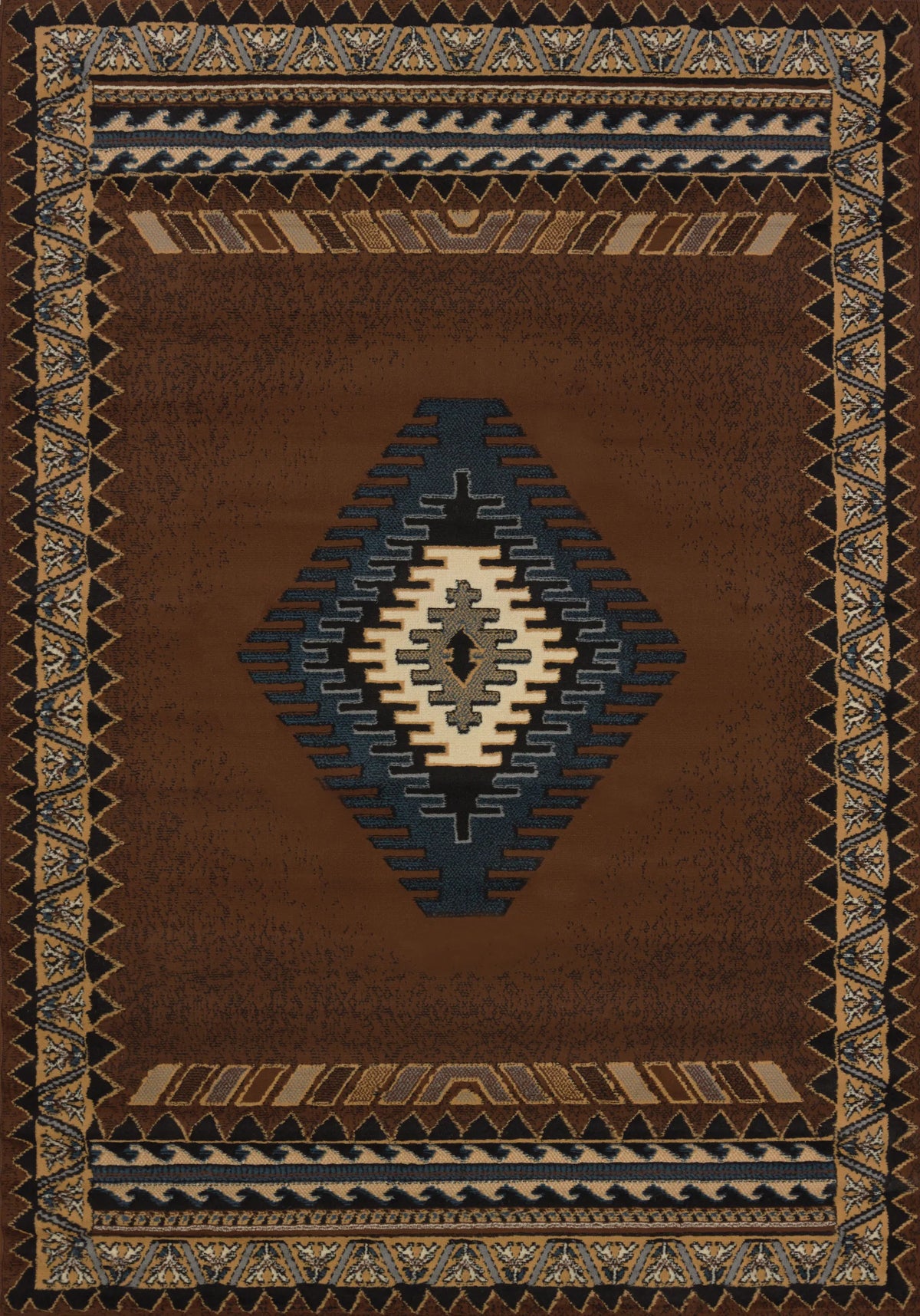 United Weavers Manhattan Tucson Brown Rug - front view