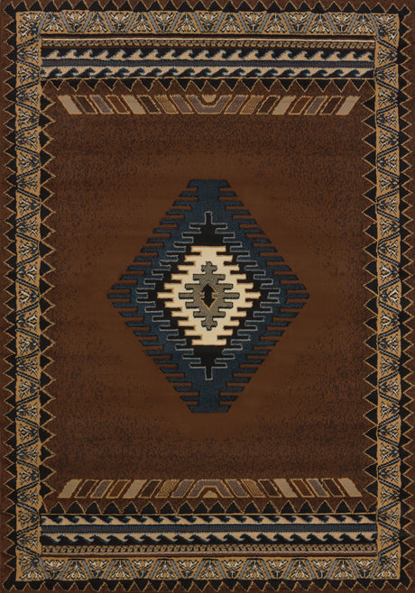 United Weavers Manhattan Tucson Brown Rug - front view