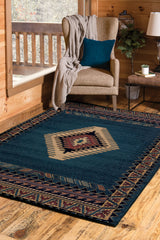 United Weavers Manhattan Tucson LT Blue Rug - room scene