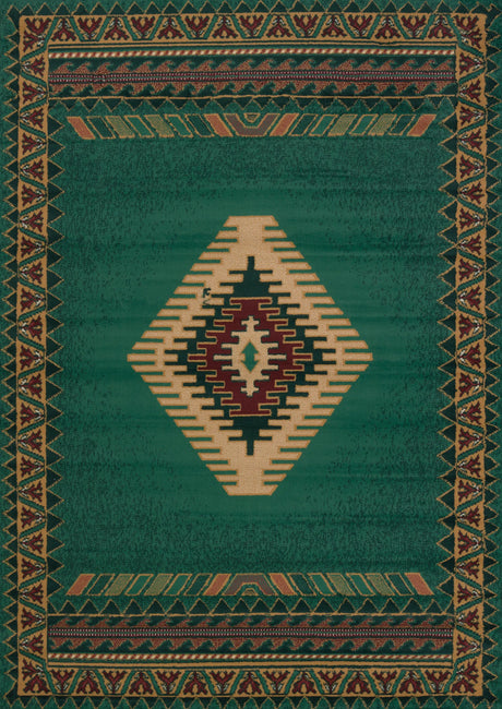 United Weavers Manhattan Tucson LT Green Rug - front view
