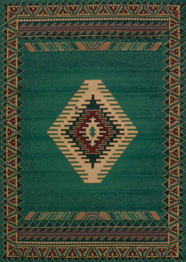 United Weavers Manhattan Tucson LT Green Rug - front view