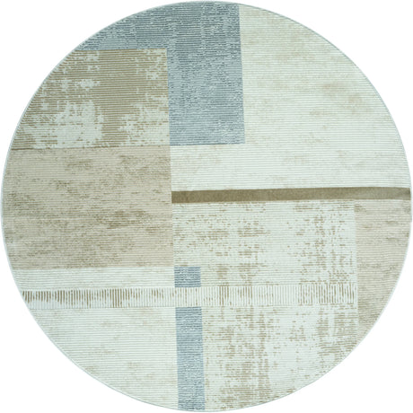 United Weavers Orion Atlas Beige Rug - round front view