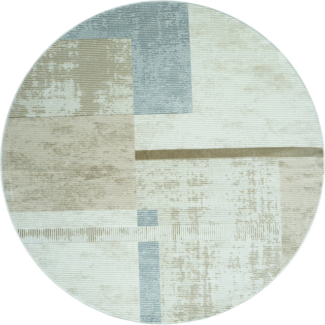 United Weavers Orion Atlas Beige Rug - round front view
