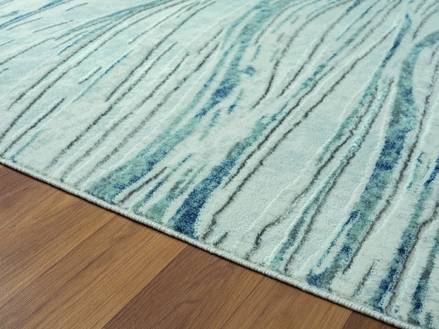 United Weavers Orion Evangeline Blue Rug - pile height detail