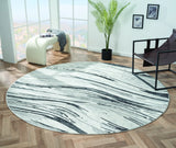 United Weavers Orion Evangeline Grey Rug - round room scene