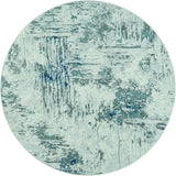 United Weavers Orion Iris Blue Rug - round front view