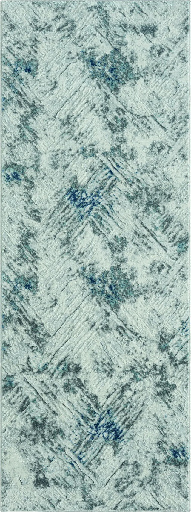 United Weavers Orion Iris Blue Rug - runner front view