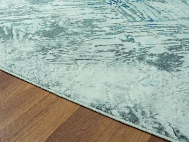 United Weavers Orion Iris Blue Rug - pile height detail
